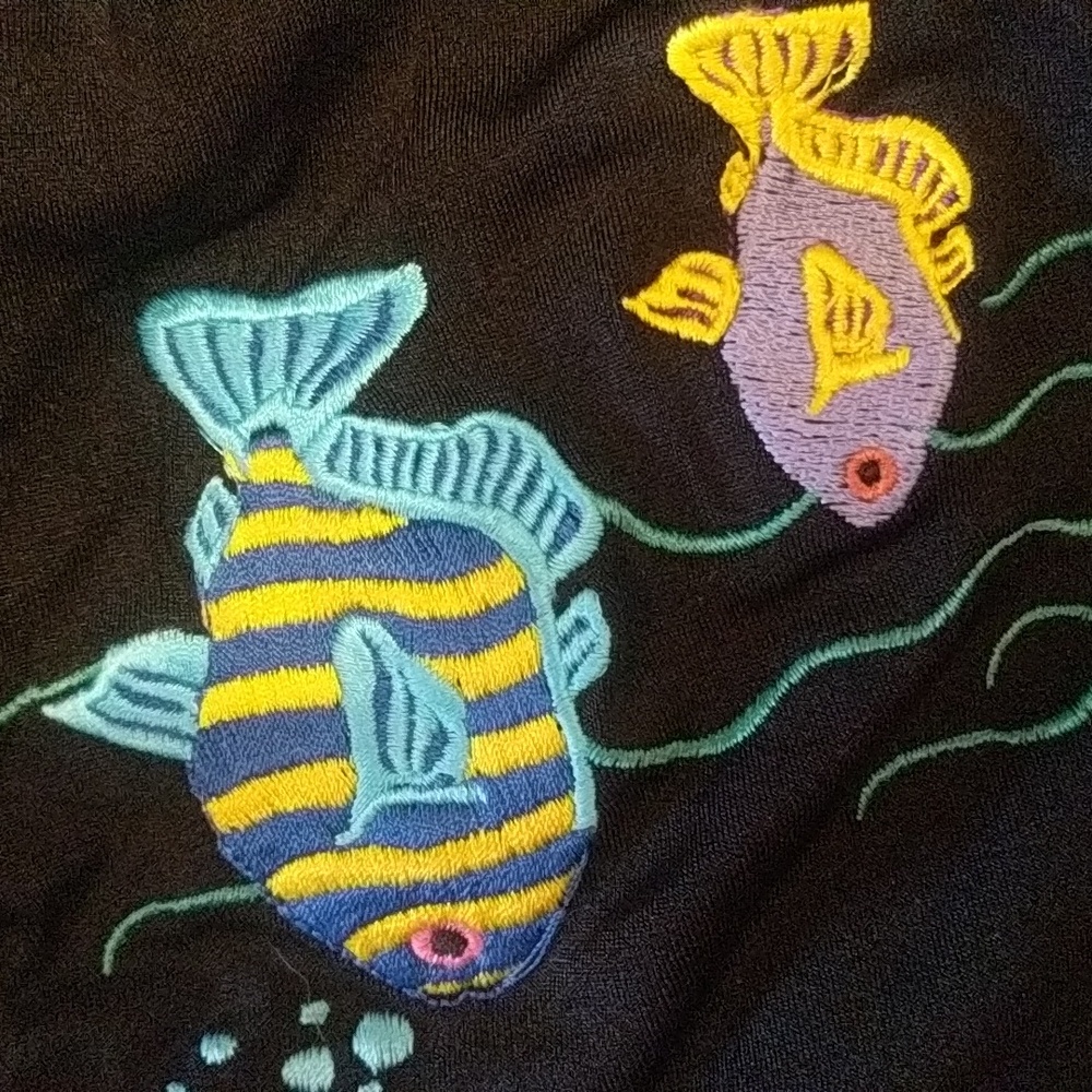 Basic Editions Vintage Bathing Suit Onepiece Blac… - image 3